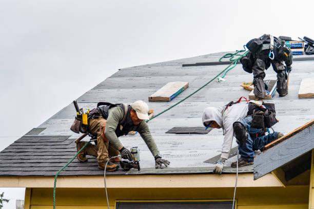 Professional Gutter Installation technician working in Tifton, GA